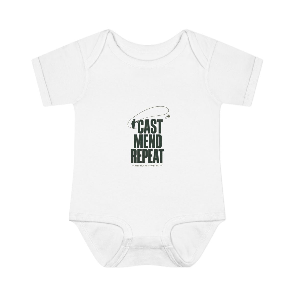 Cast Mend Repeat Baby Onesie