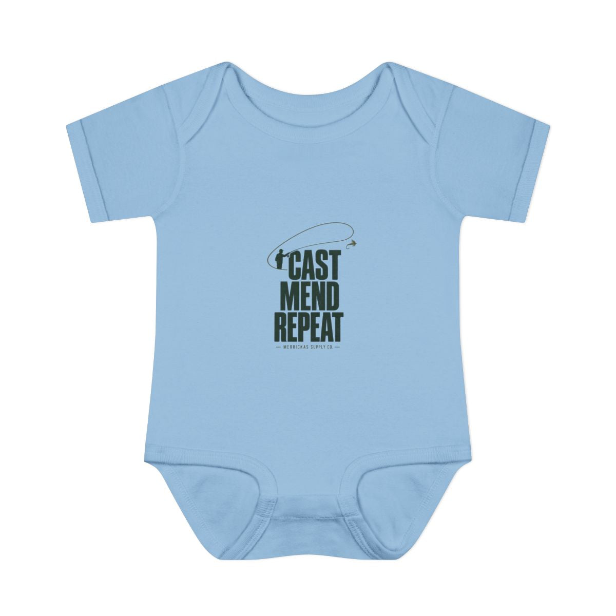 Cast Mend Repeat Baby Onesie