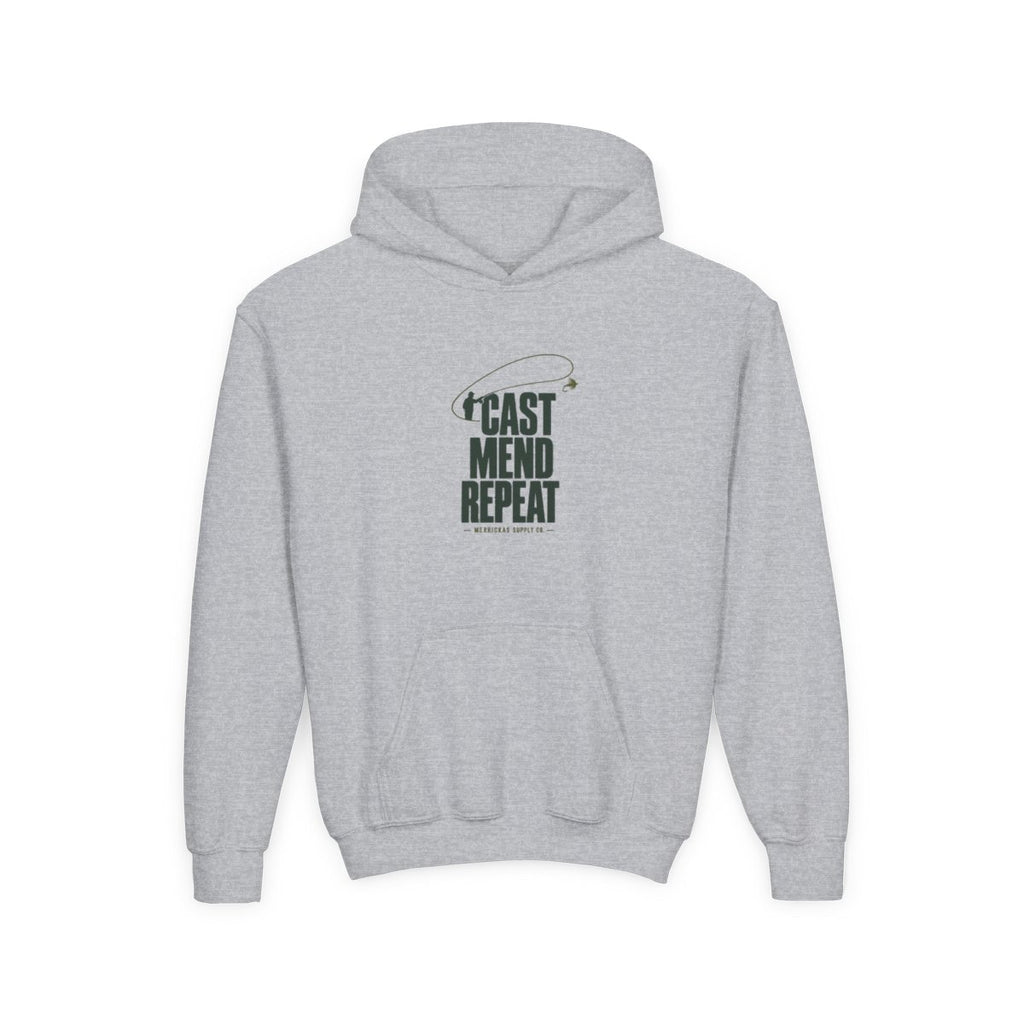 Cast Mend Repeat Youth Hoodie
