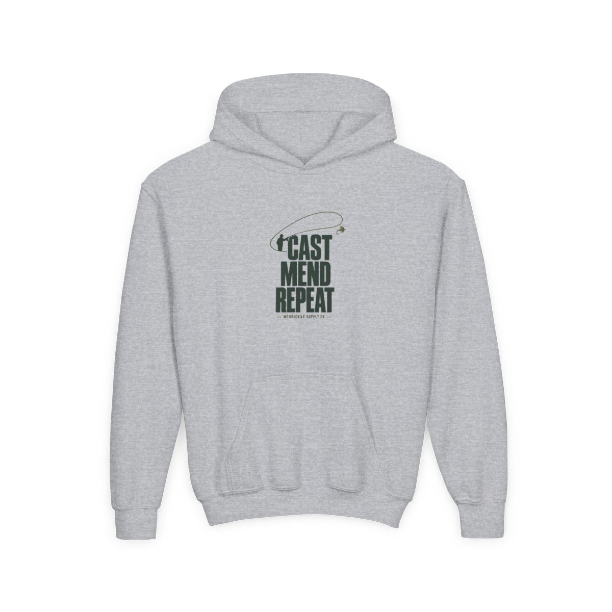 Cast Mend Repeat Youth Hoodie