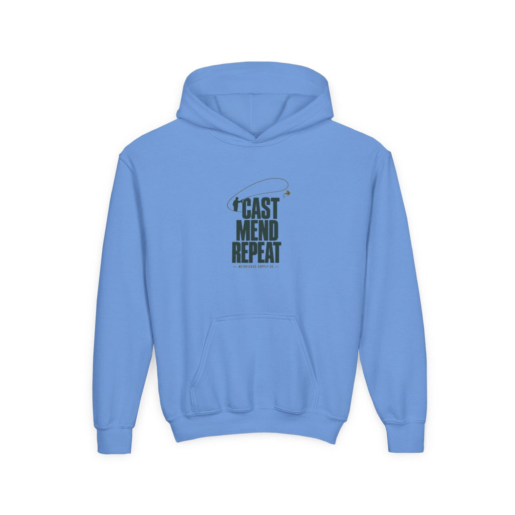 Cast Mend Repeat Youth Hoodie