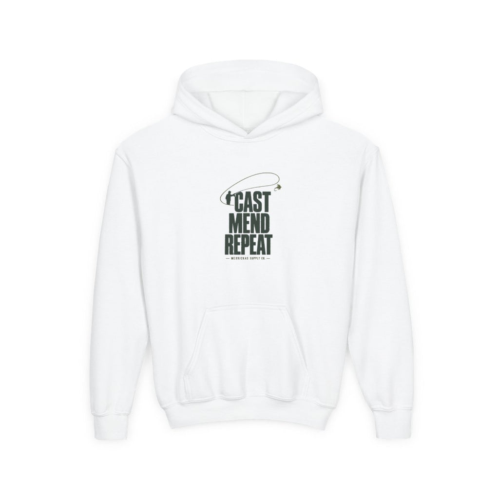 Cast Mend Repeat Youth Hoodie