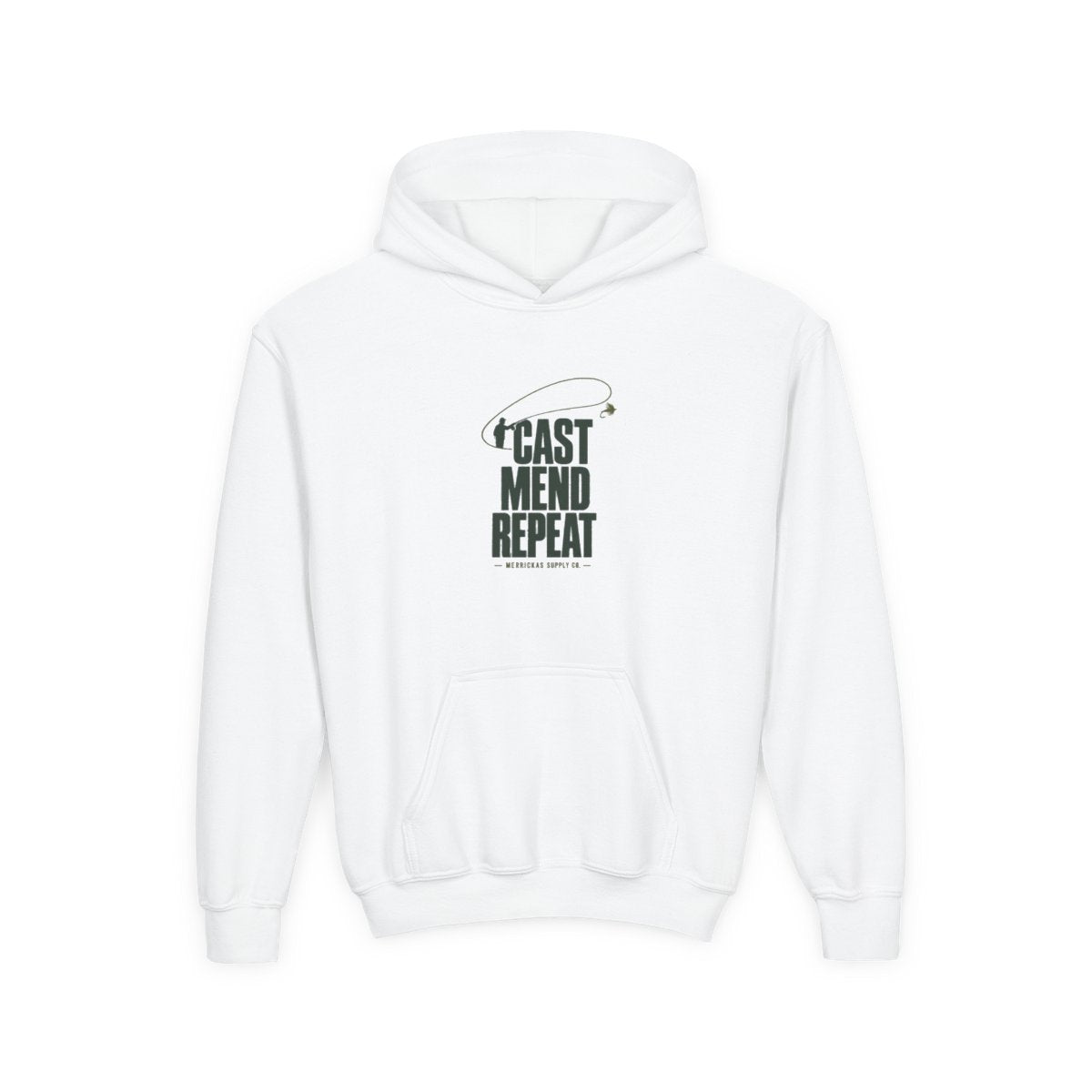Cast Mend Repeat Youth Hoodie