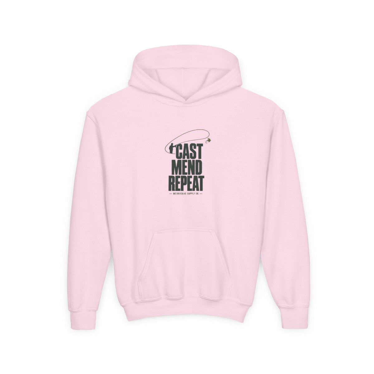 Cast Mend Repeat Youth Hoodie