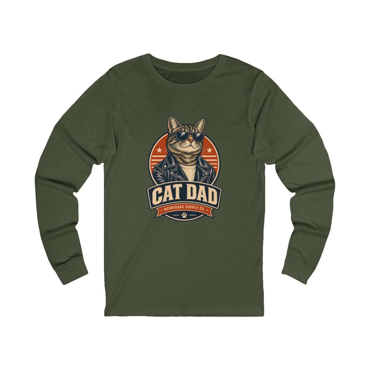 Cat Dad Long Sleeve Tee