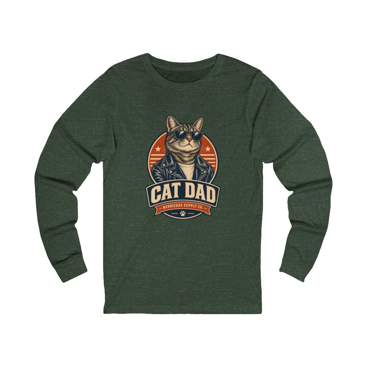 Cat Dad Long Sleeve Tee