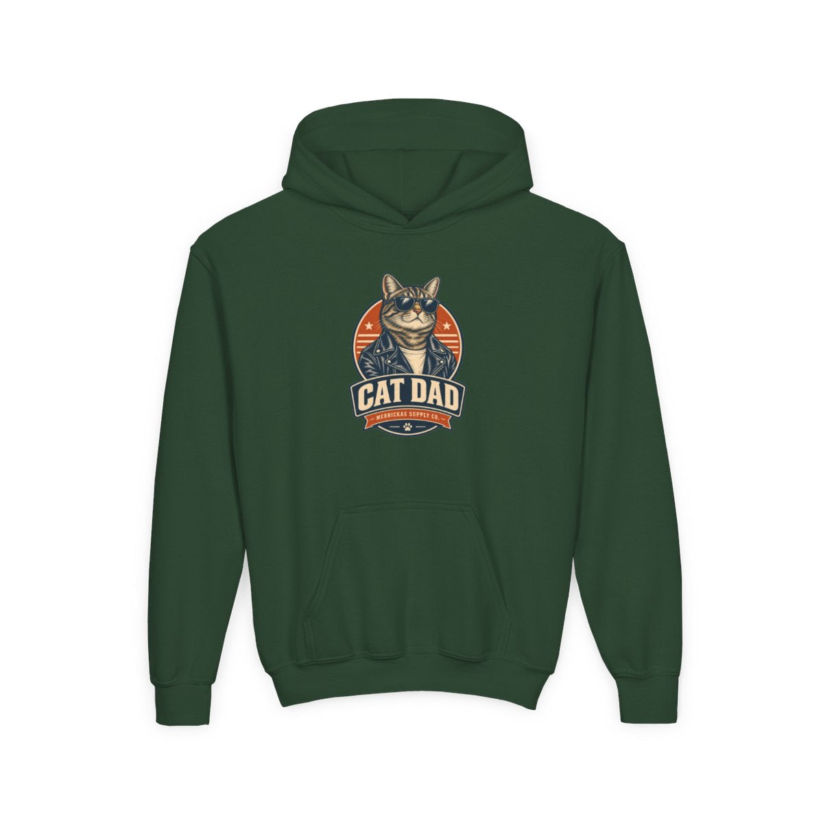 Cat Dad Youth Hoodie