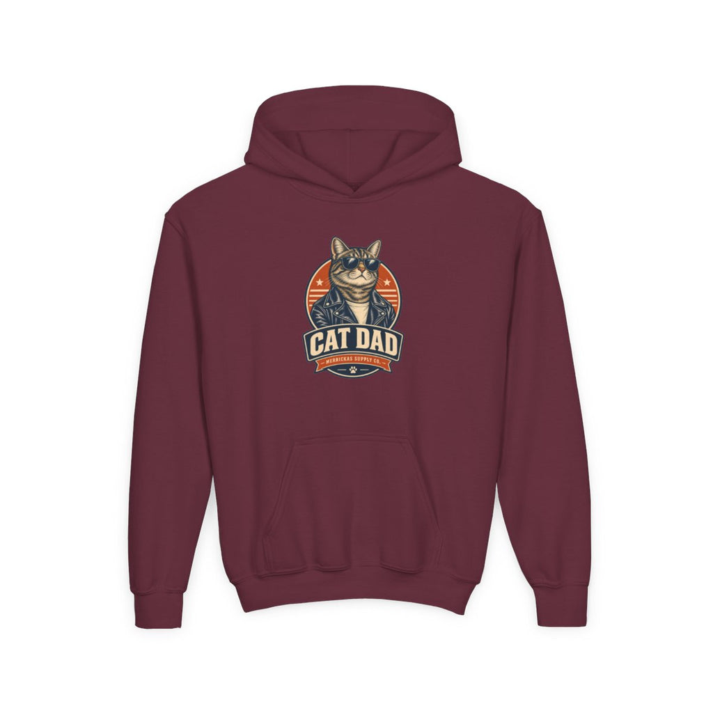 Cat Dad Youth Hoodie