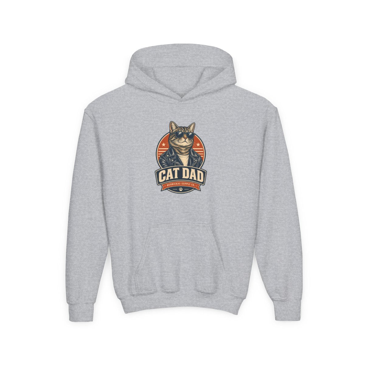 Cat Dad Youth Hoodie