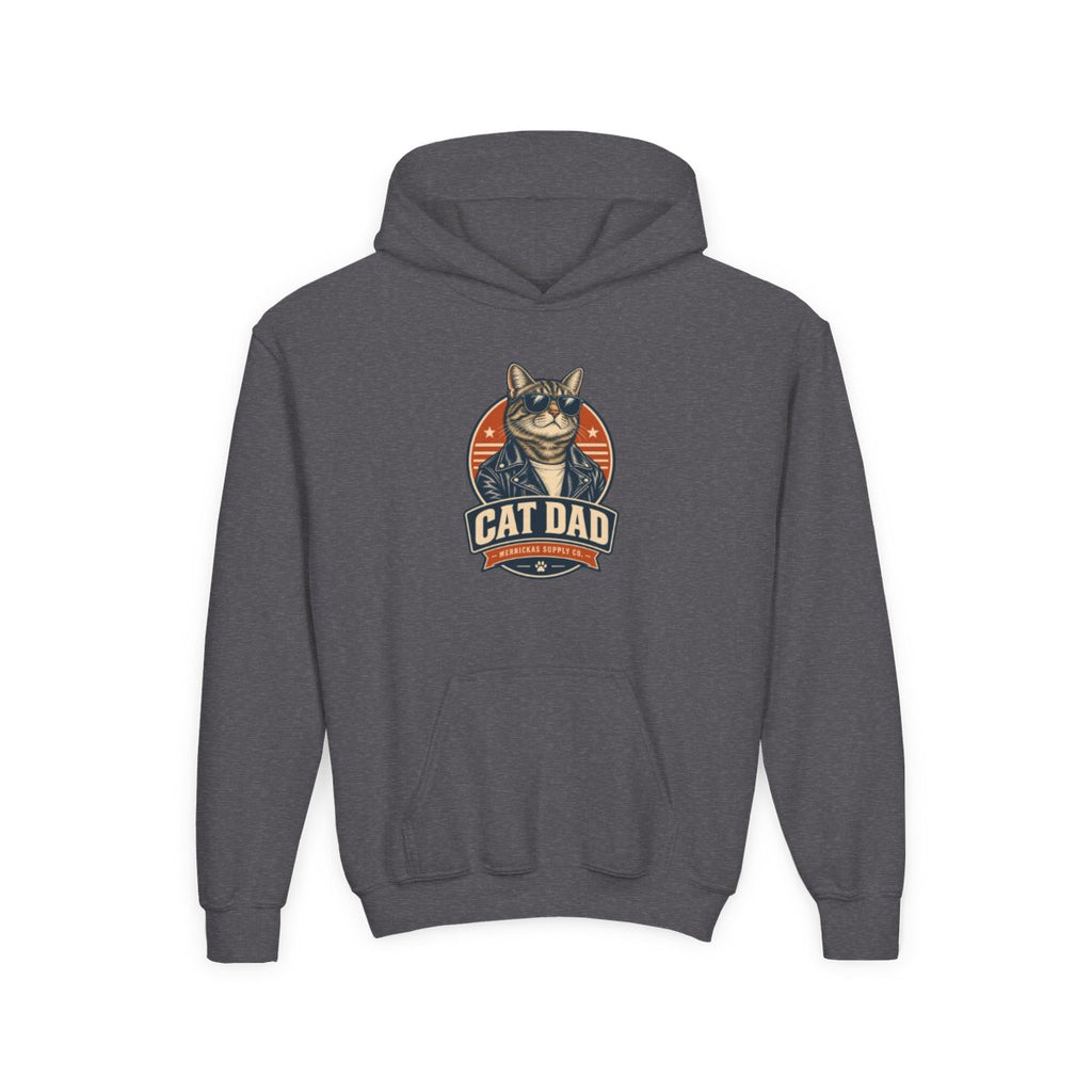 Cat Dad Youth Hoodie