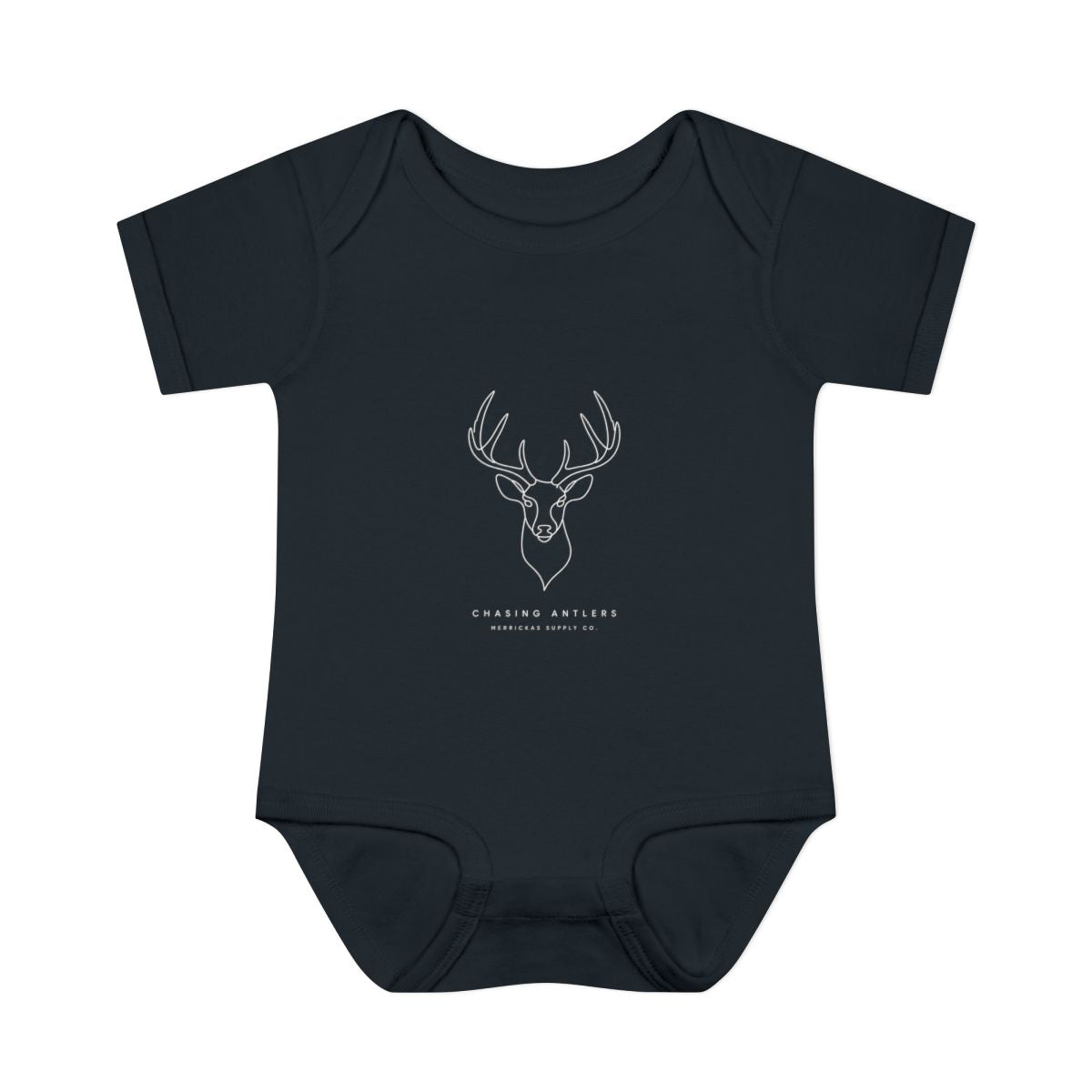 Chasing Antlers Baby Onesie