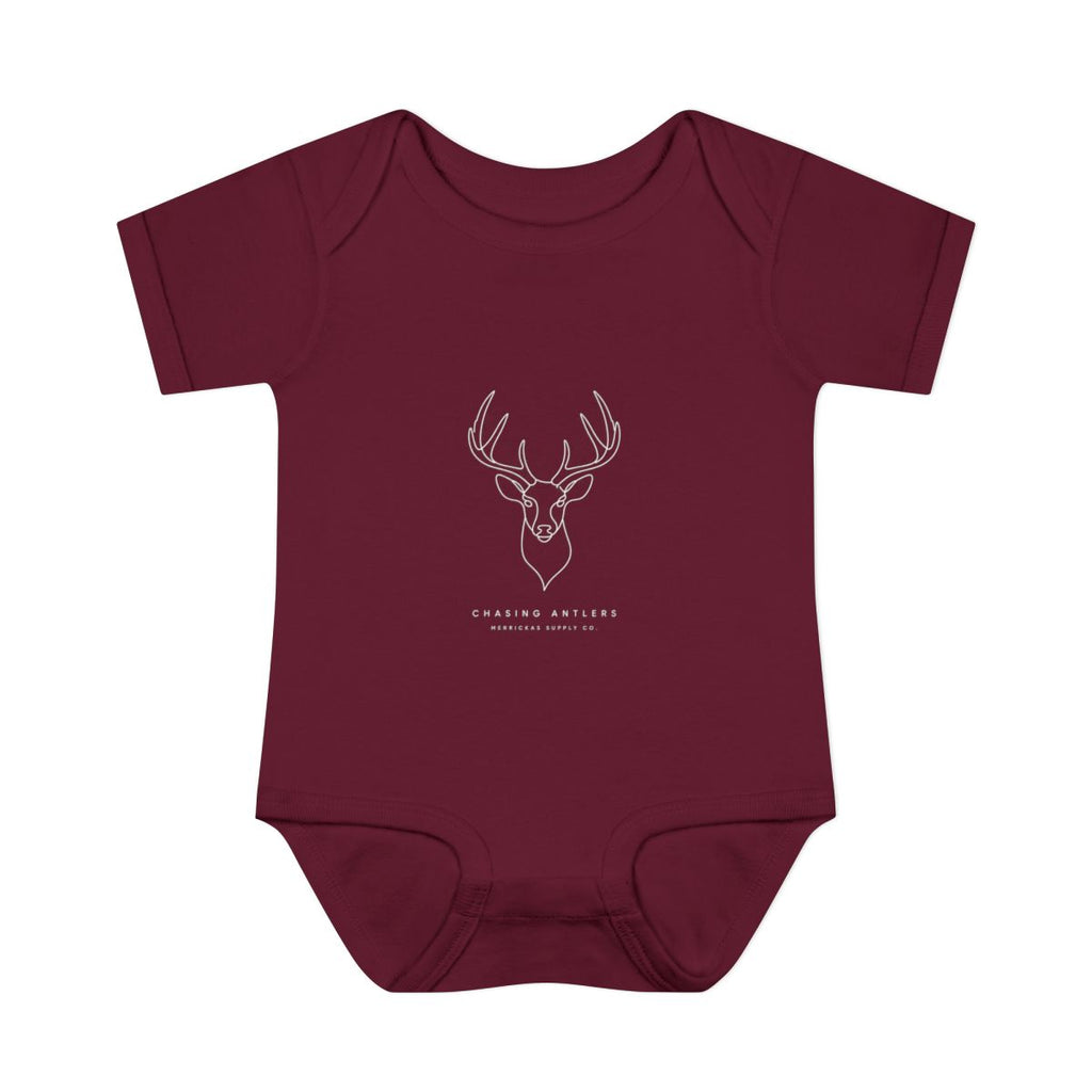 Chasing Antlers Baby Onesie