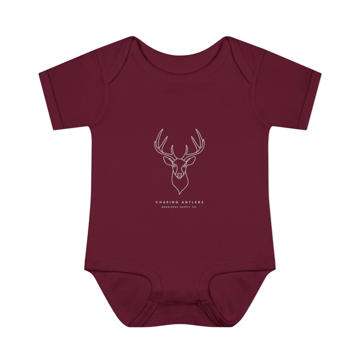 Chasing Antlers Baby Onesie