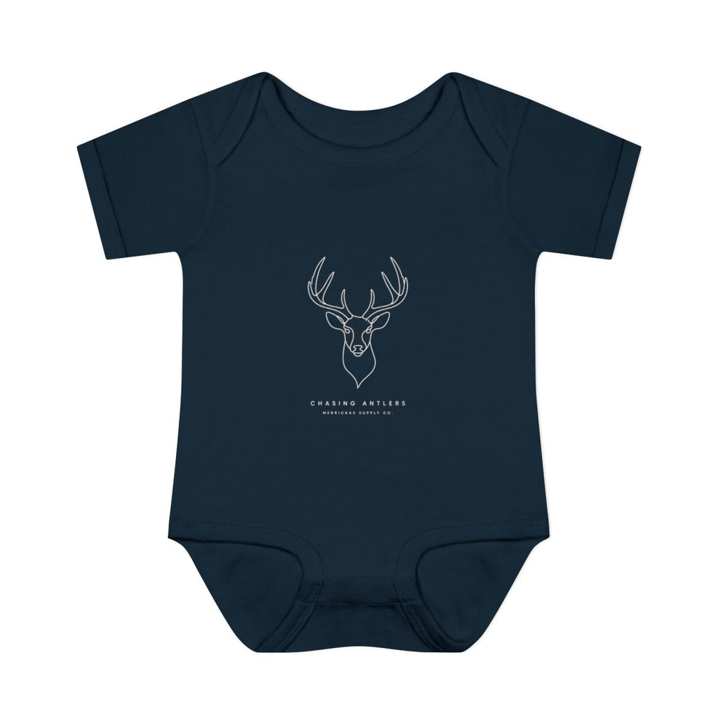 Chasing Antlers Baby Onesie