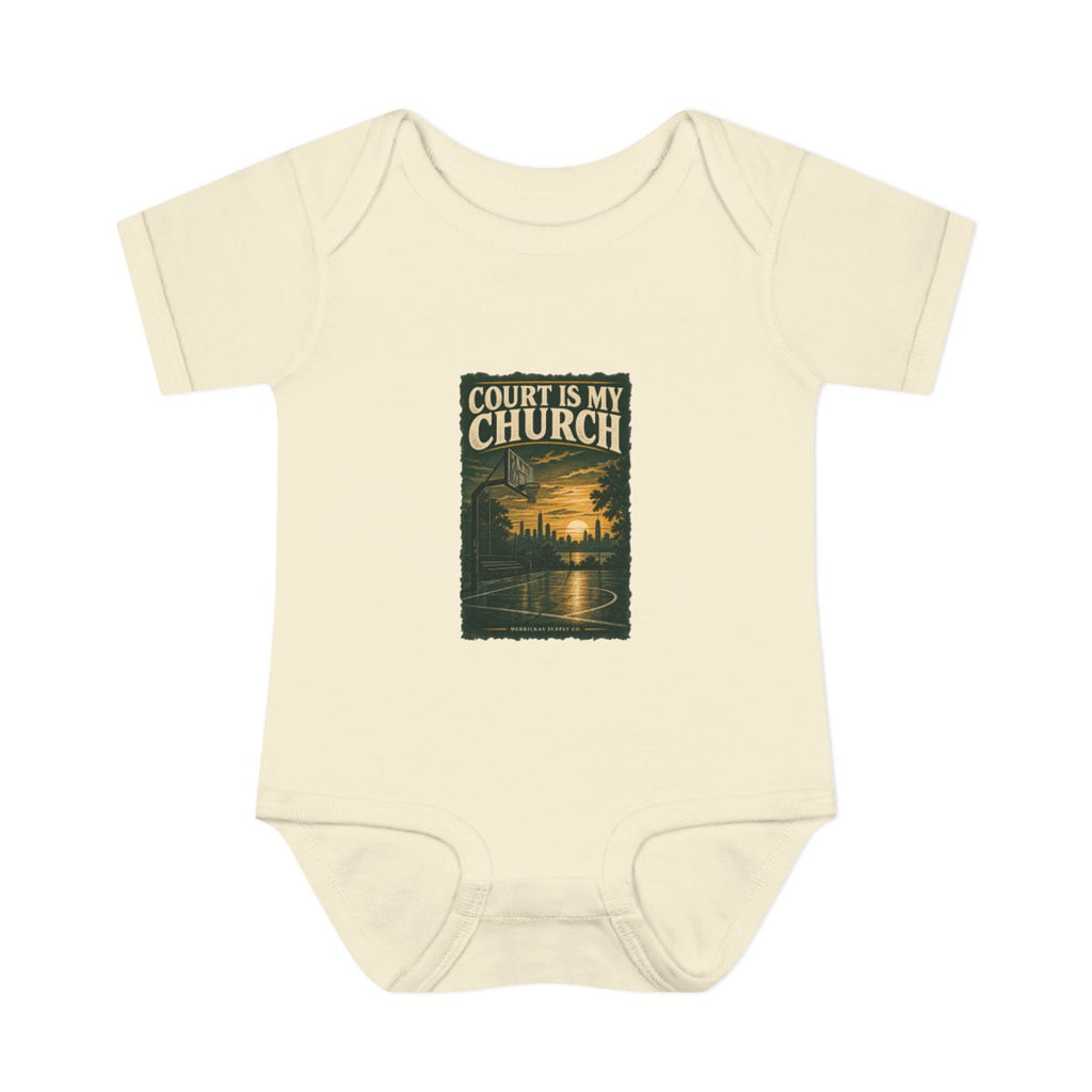 Court Is My Church Baby Onesie