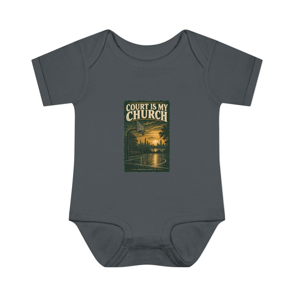 Court Is My Church Baby Onesie