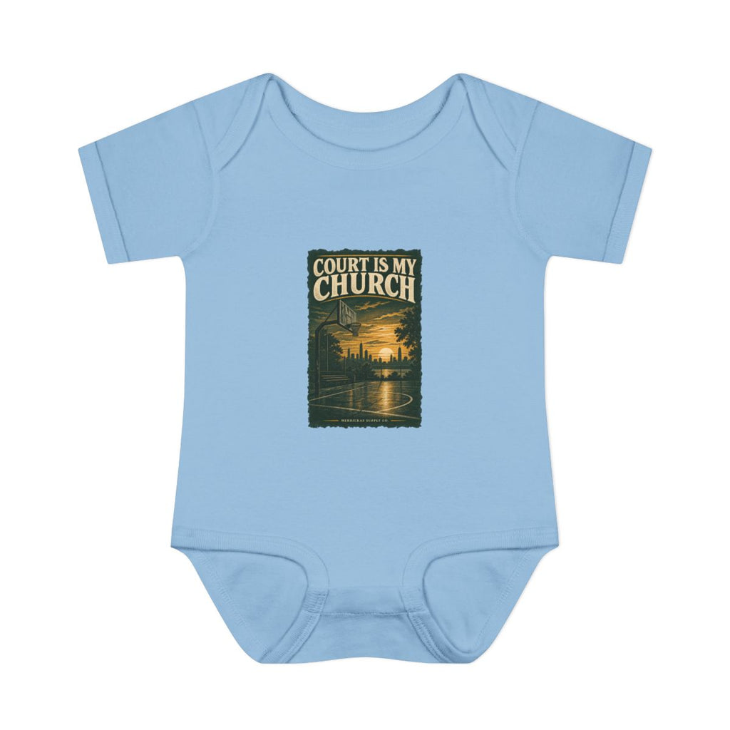 Court Is My Church Baby Onesie