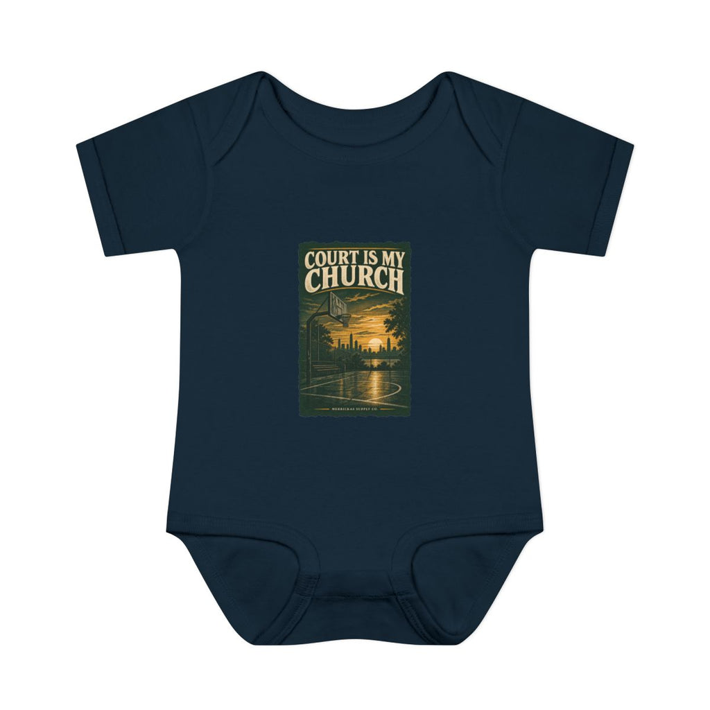 Court Is My Church Baby Onesie