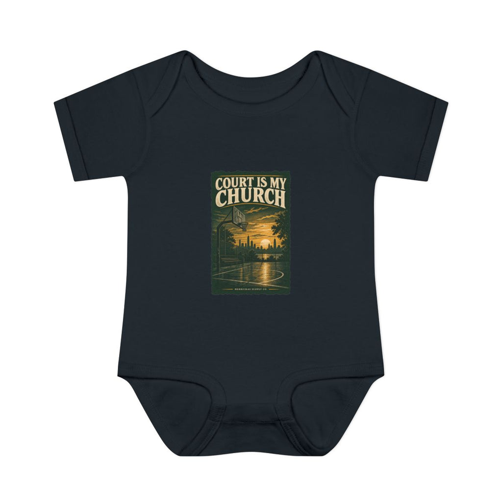 Court Is My Church Baby Onesie