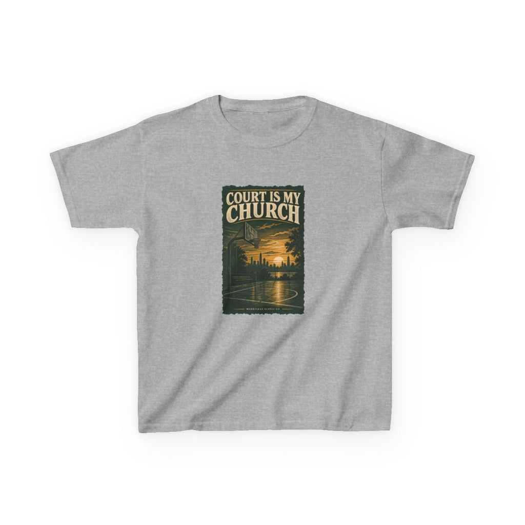Court Is My Church Kids Tee