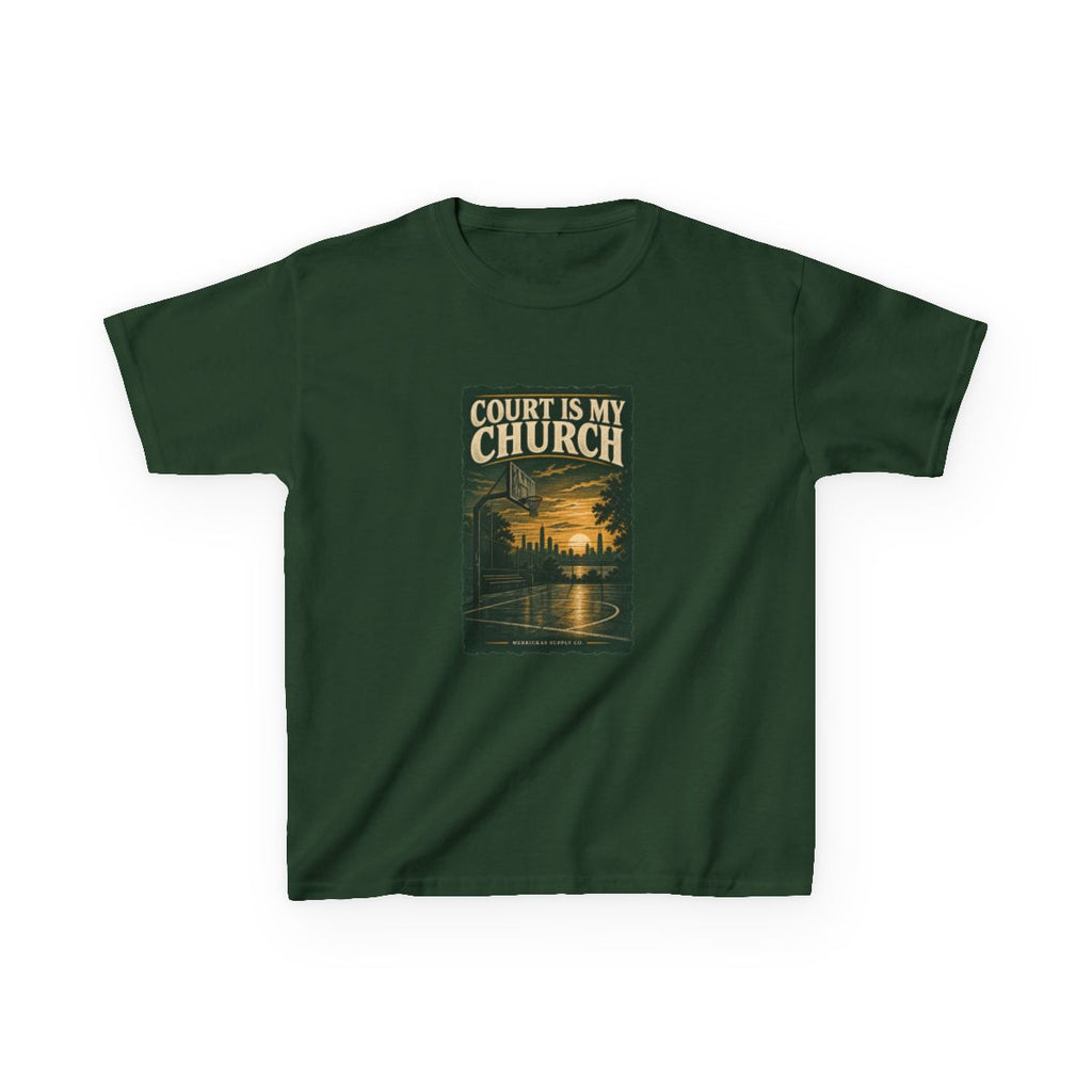 Court Is My Church Kids Tee