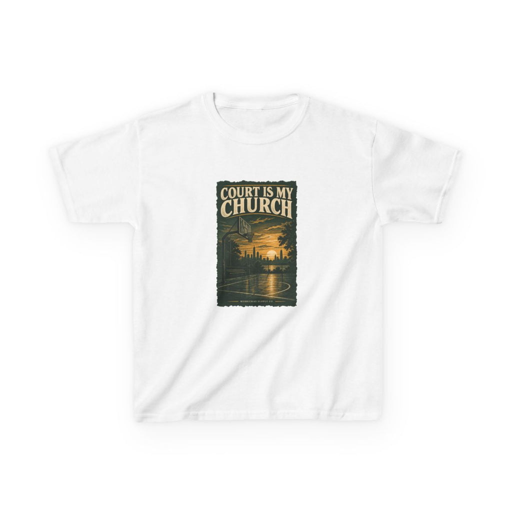Court Is My Church Kids Tee