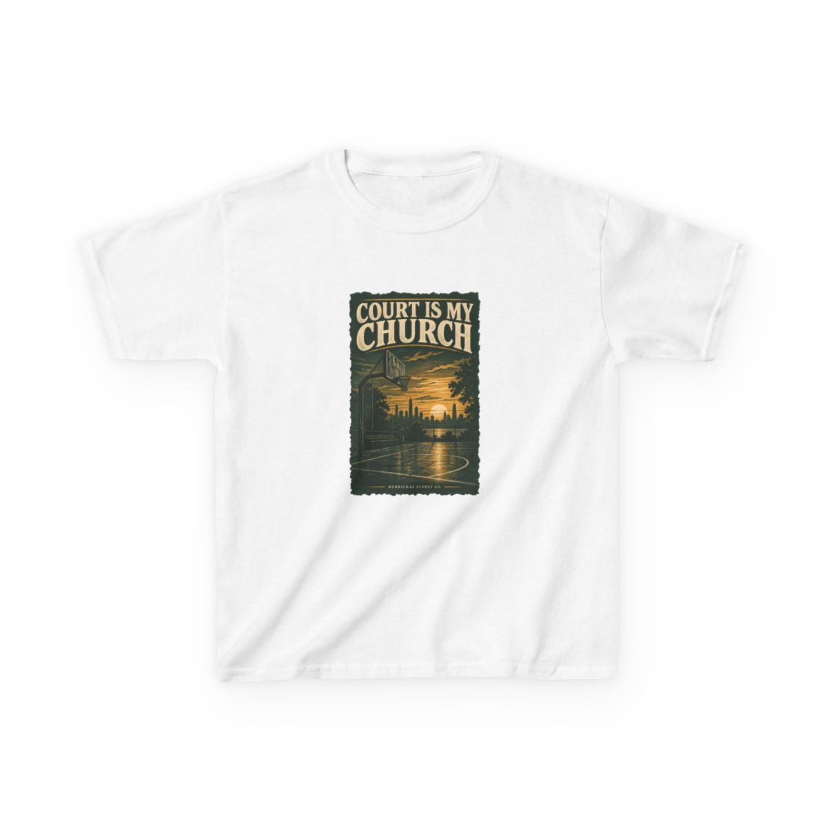 Court Is My Church Kids Tee