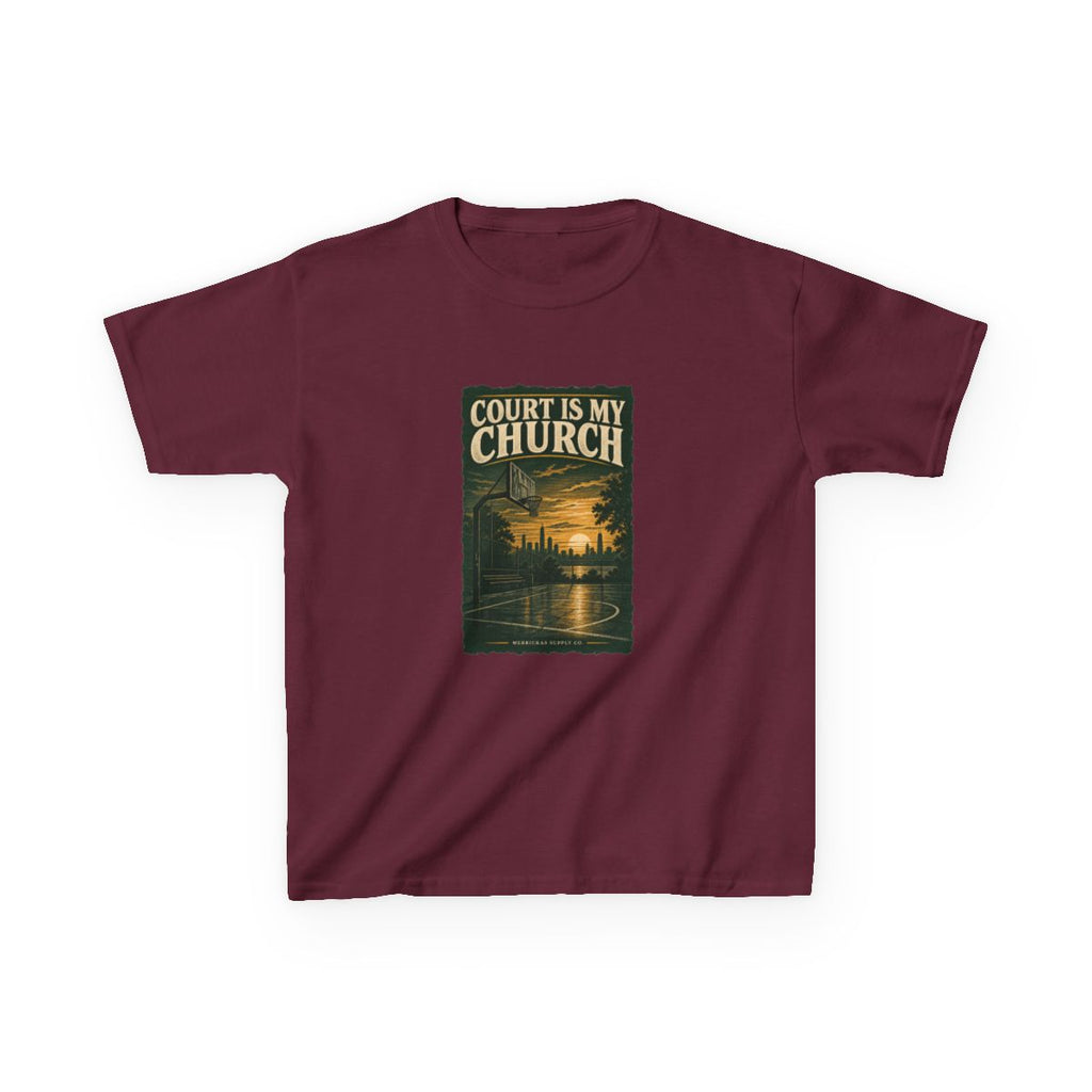 Court Is My Church Kids Tee