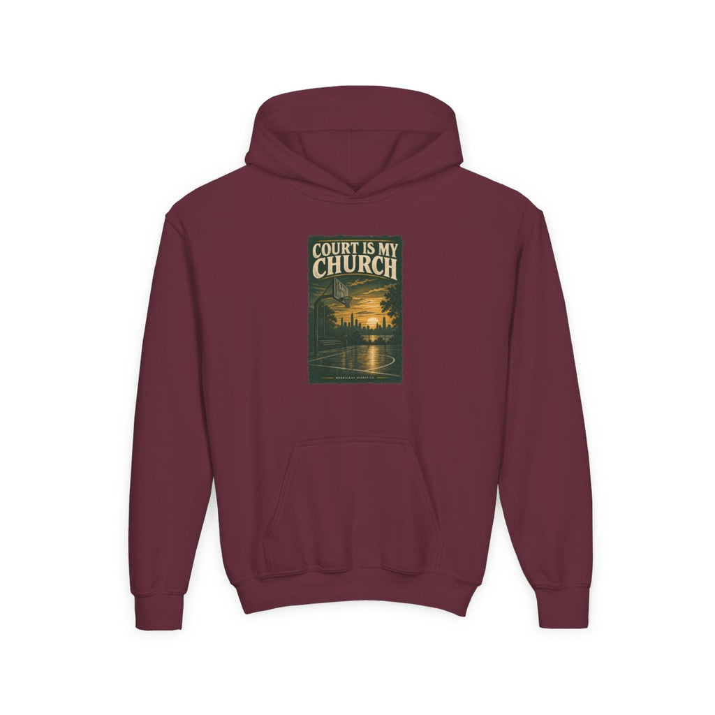 Court Is My Church Youth Hoodie