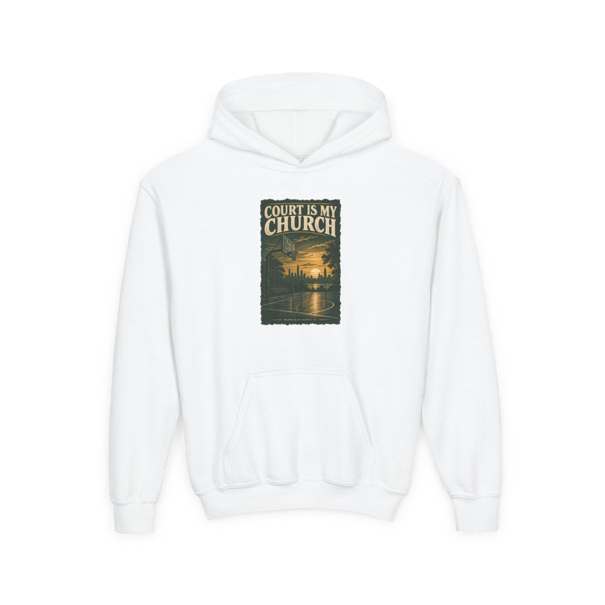 Court Is My Church Youth Hoodie