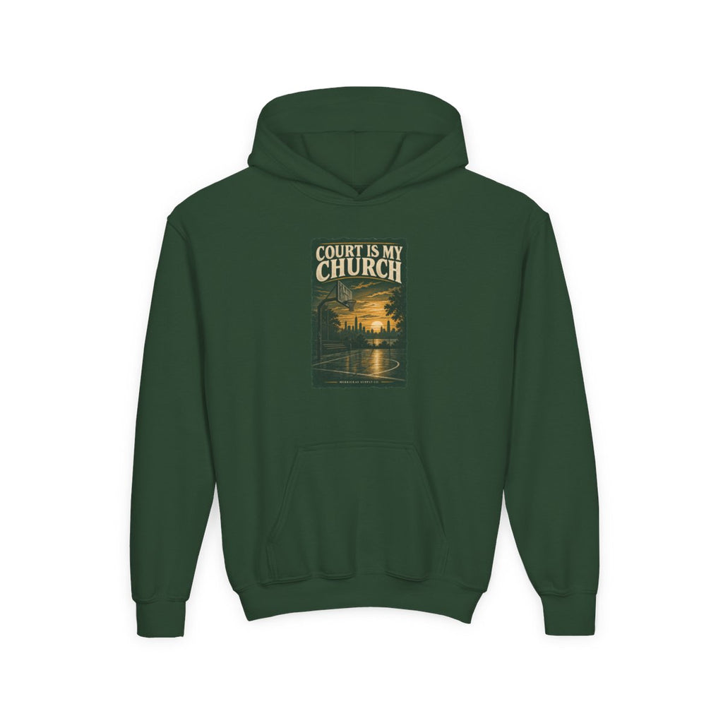 Court Is My Church Youth Hoodie