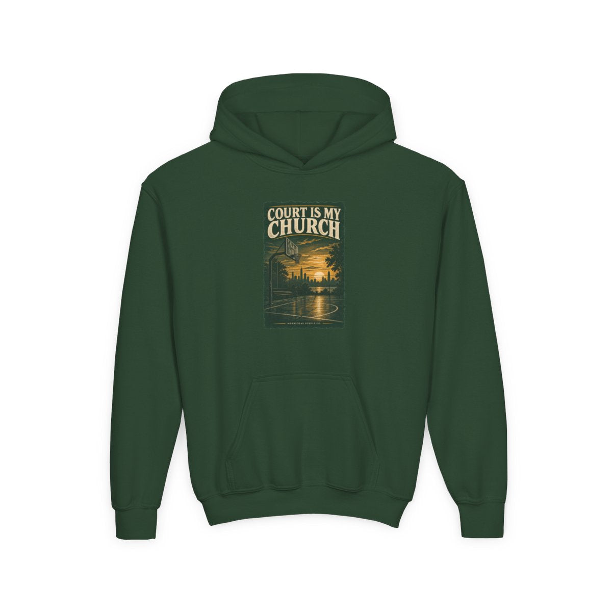 Court Is My Church Youth Hoodie