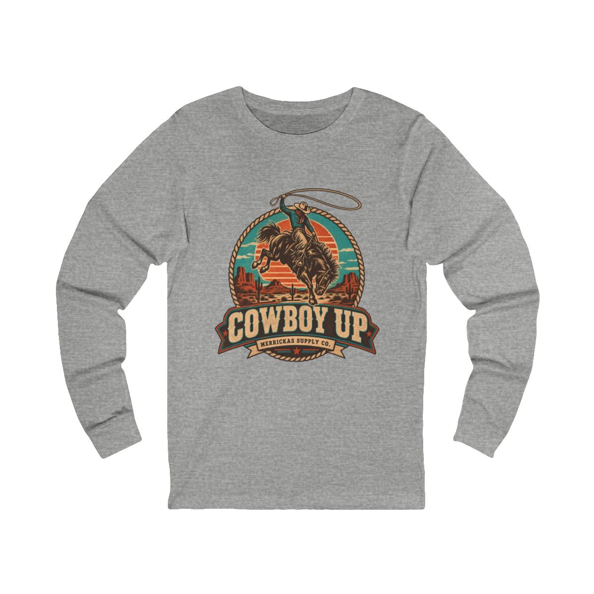 Cowboy Up Long Sleeve Tee