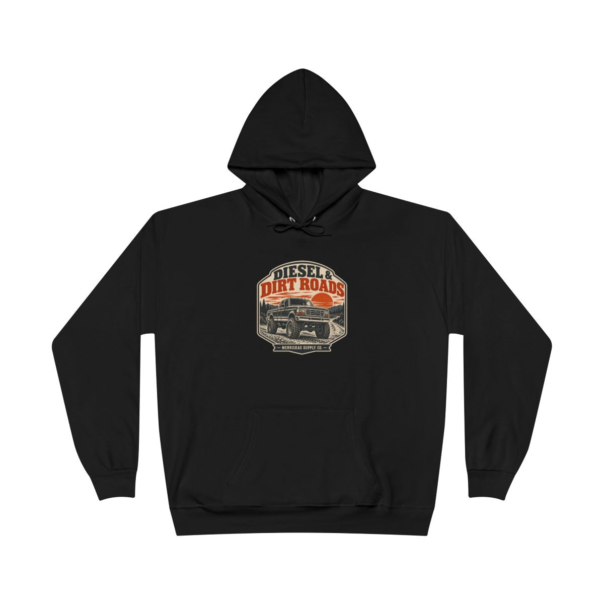 Diesel & Dirt Roads Blackout Hoodie