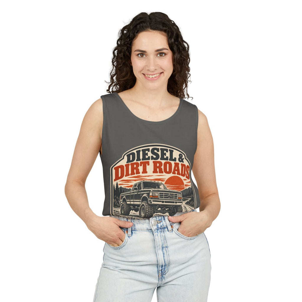 Diesel & Dirt Roads Garment-Dyed Tank