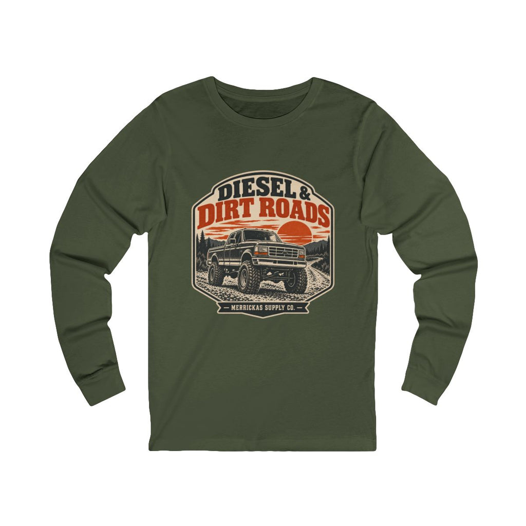 Diesel & Dirt Roads Long Sleeve Tee