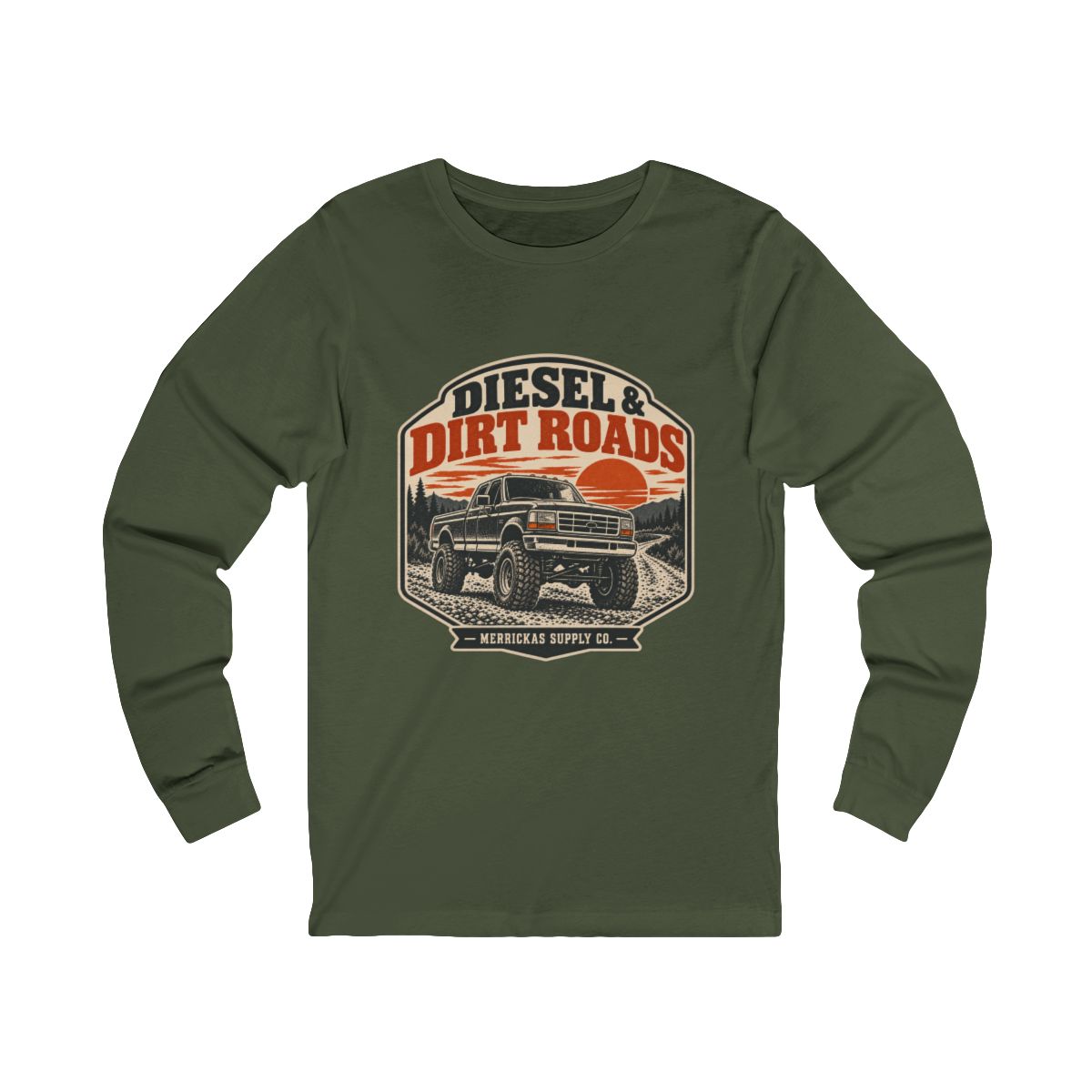 Diesel & Dirt Roads Long Sleeve Tee