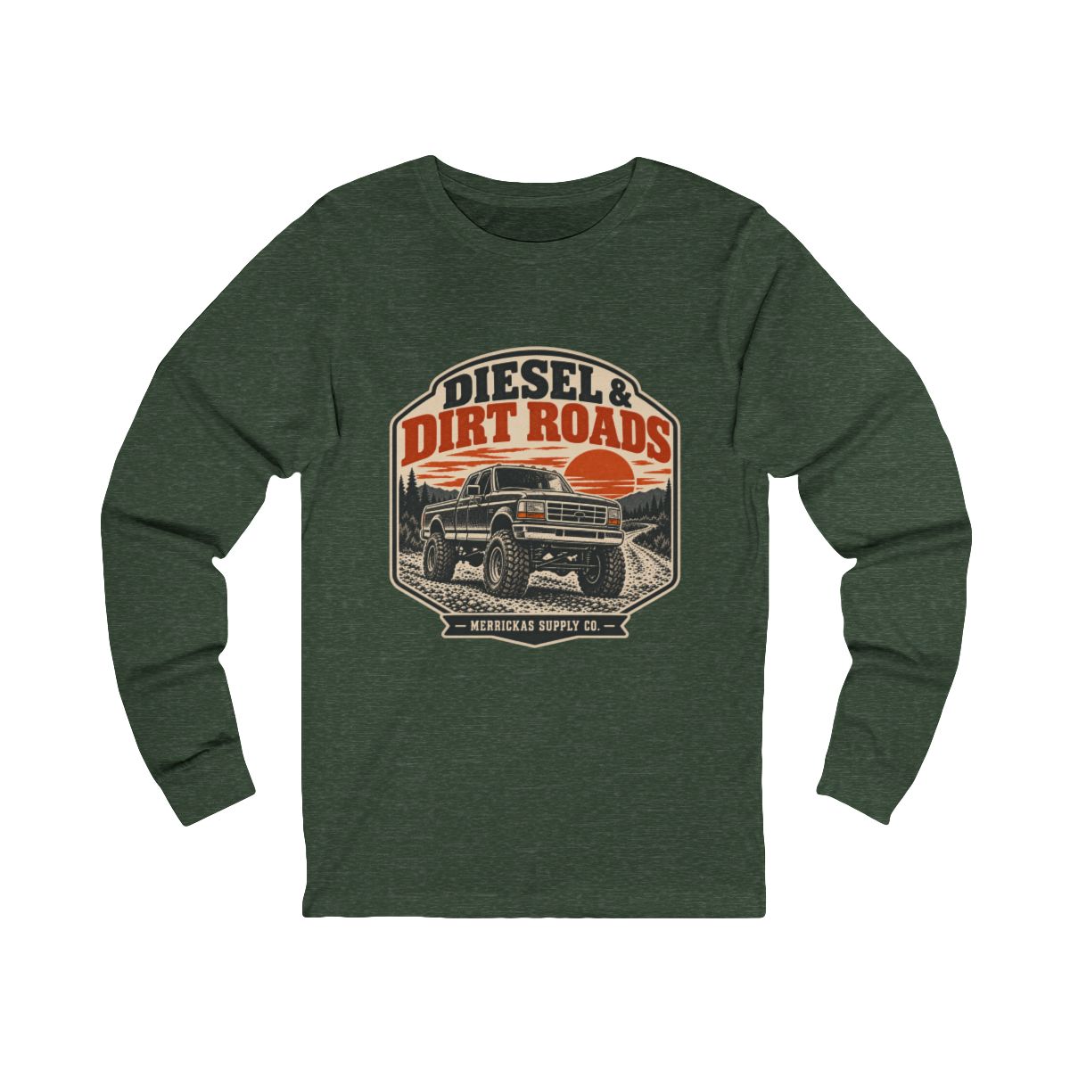 Diesel & Dirt Roads Long Sleeve Tee
