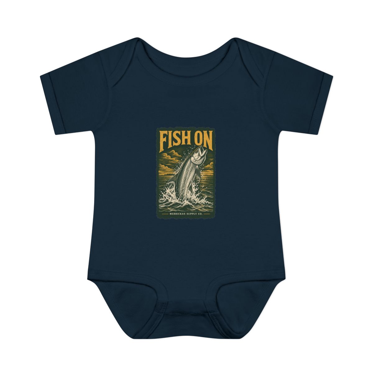 Fish On Baby Onesie