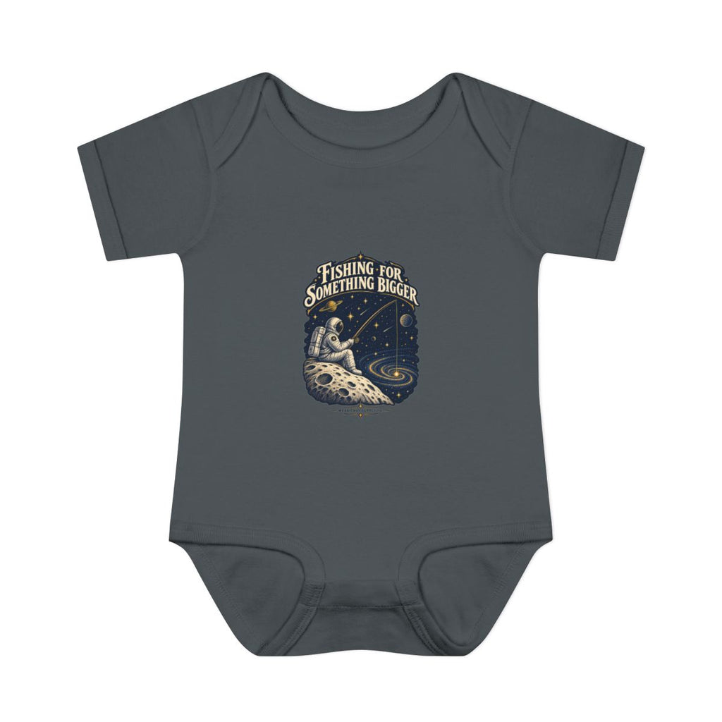 Fishing For Something Bigger Baby Onesie