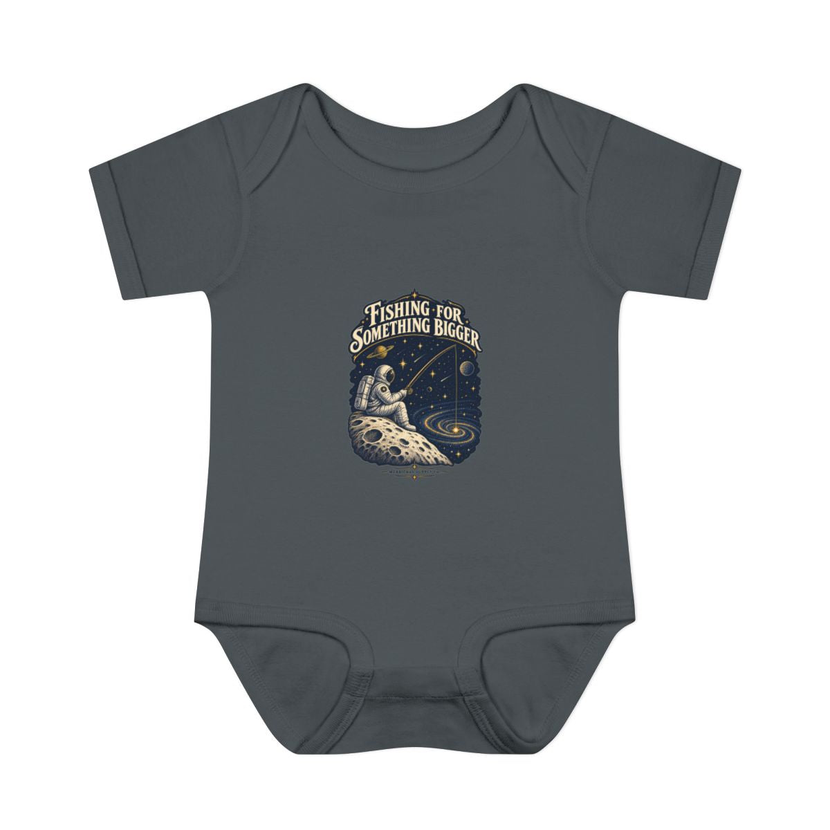 Fishing For Something Bigger Baby Onesie