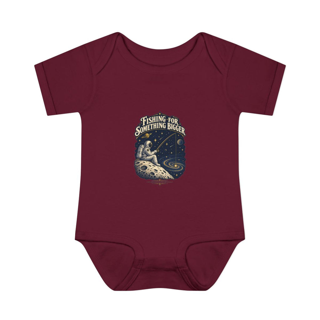 Fishing For Something Bigger Baby Onesie