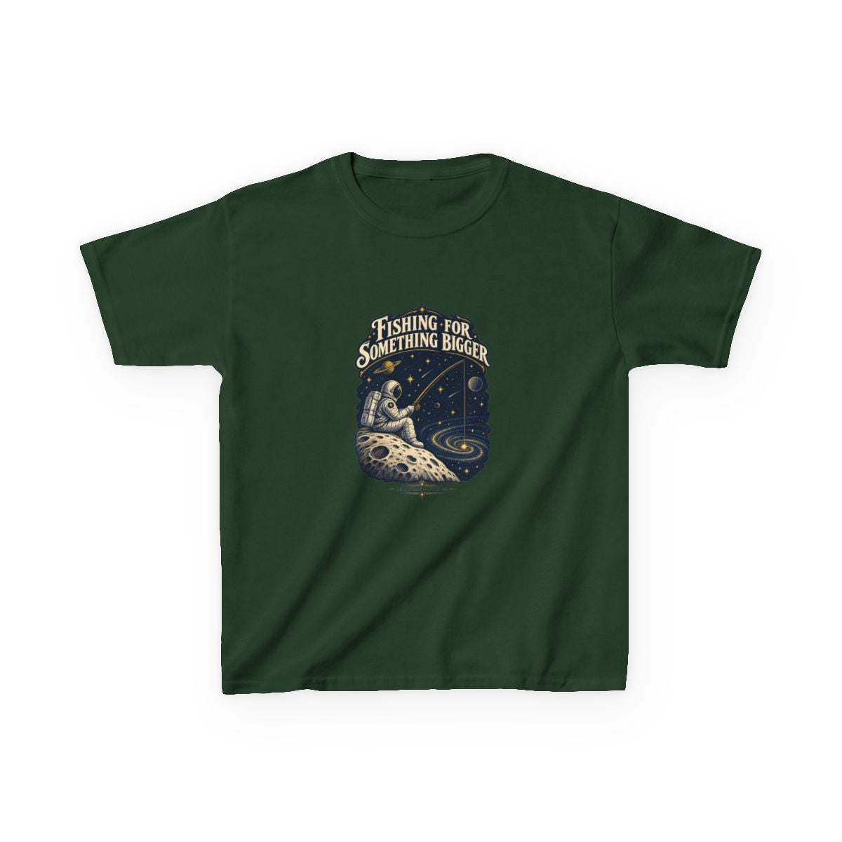 Fishing For Something Bigger Kids Tee
