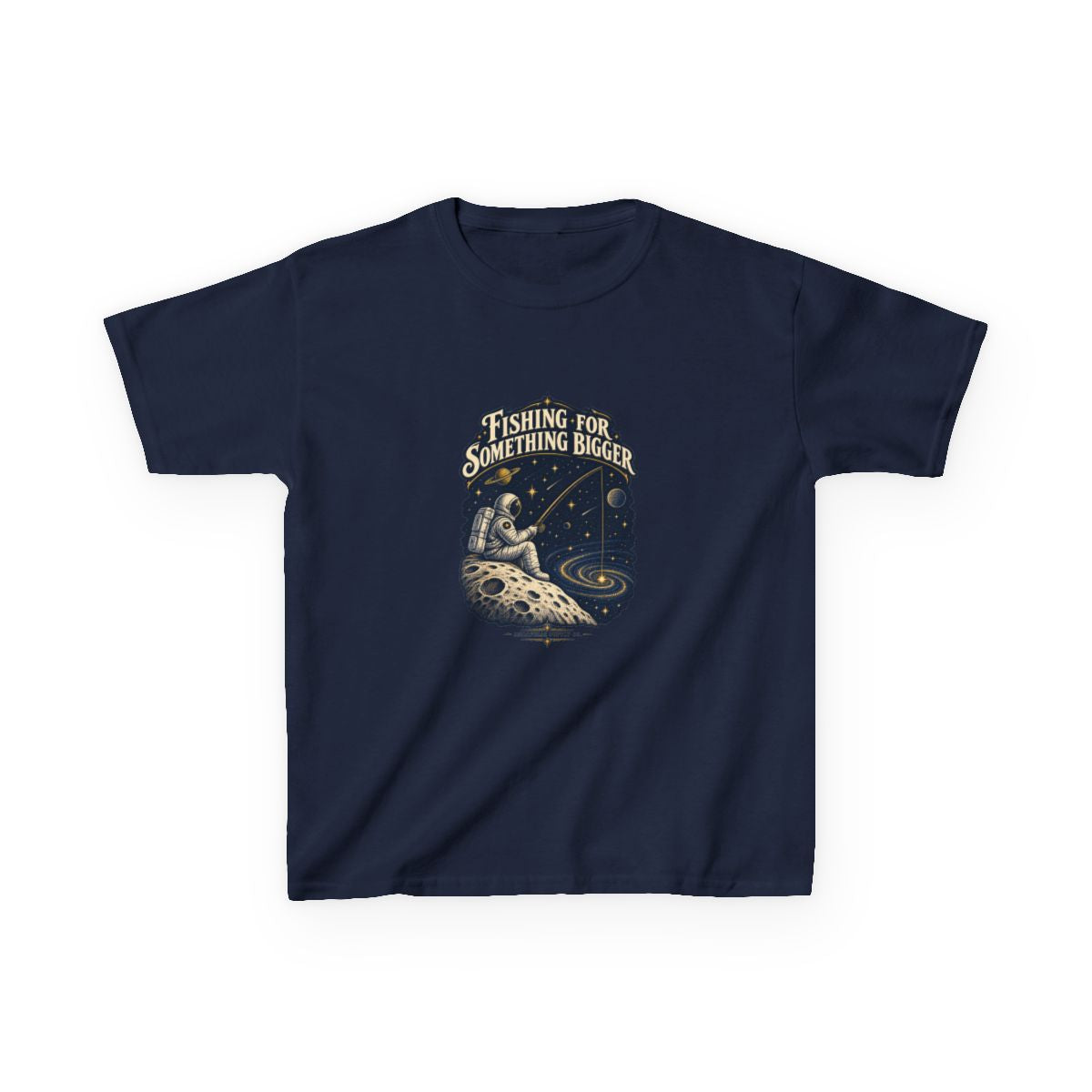 Fishing For Something Bigger Kids Tee