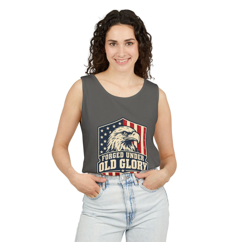 Forged Under Old Glory Garment-Dyed Tank