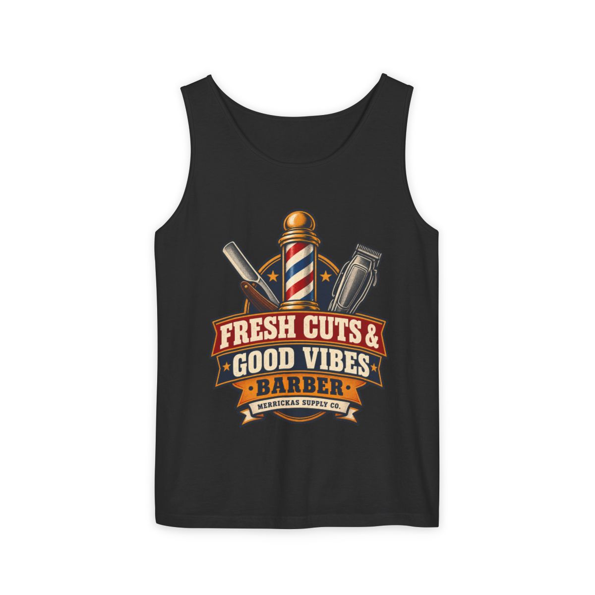 Fresh Cuts & Good Vibes Garment-Dyed Tank