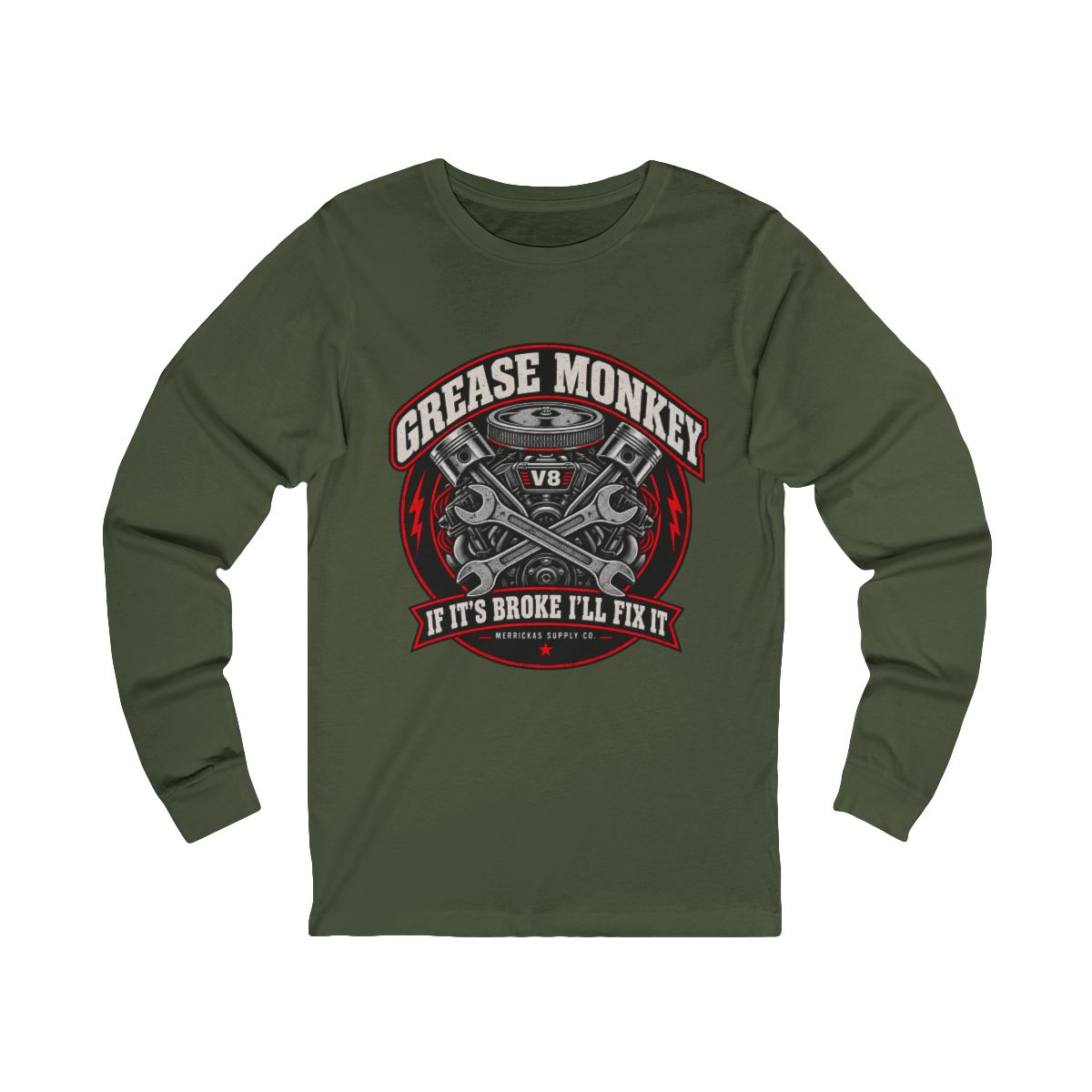 Grease Monkey Long Sleeve Tee