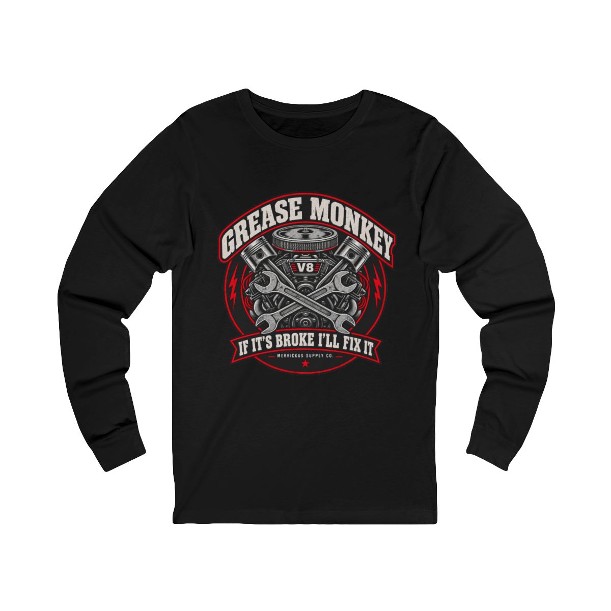 Grease Monkey Long Sleeve Tee