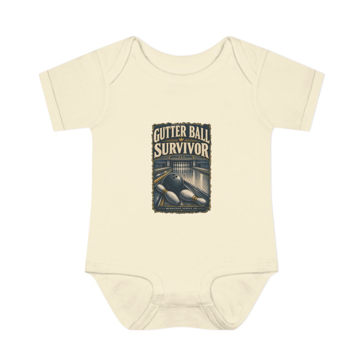 Gutter Ball Survivor Baby Onesie