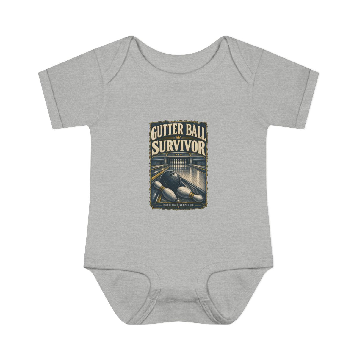 Gutter Ball Survivor Baby Onesie